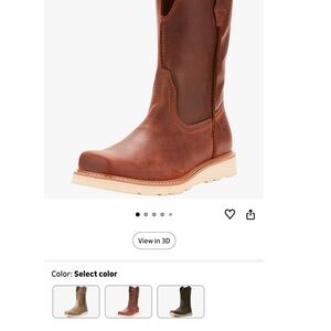 Brown Leather Western Boots